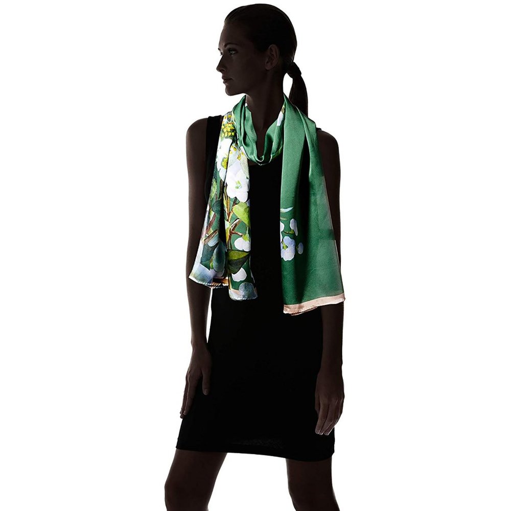 NWT Ted Baker JAEMILA Long Silk Scarf Wrap MINT GREEN MSRP $165 NEW
